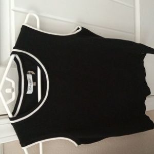 Calvin Klein business casual knit 2-tone sleeveless top